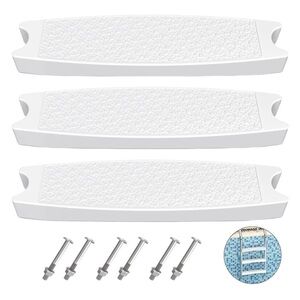Goovilla Pool Ladder Steps Replacement, (3-Pack) 18" Universal Heavy-Duty